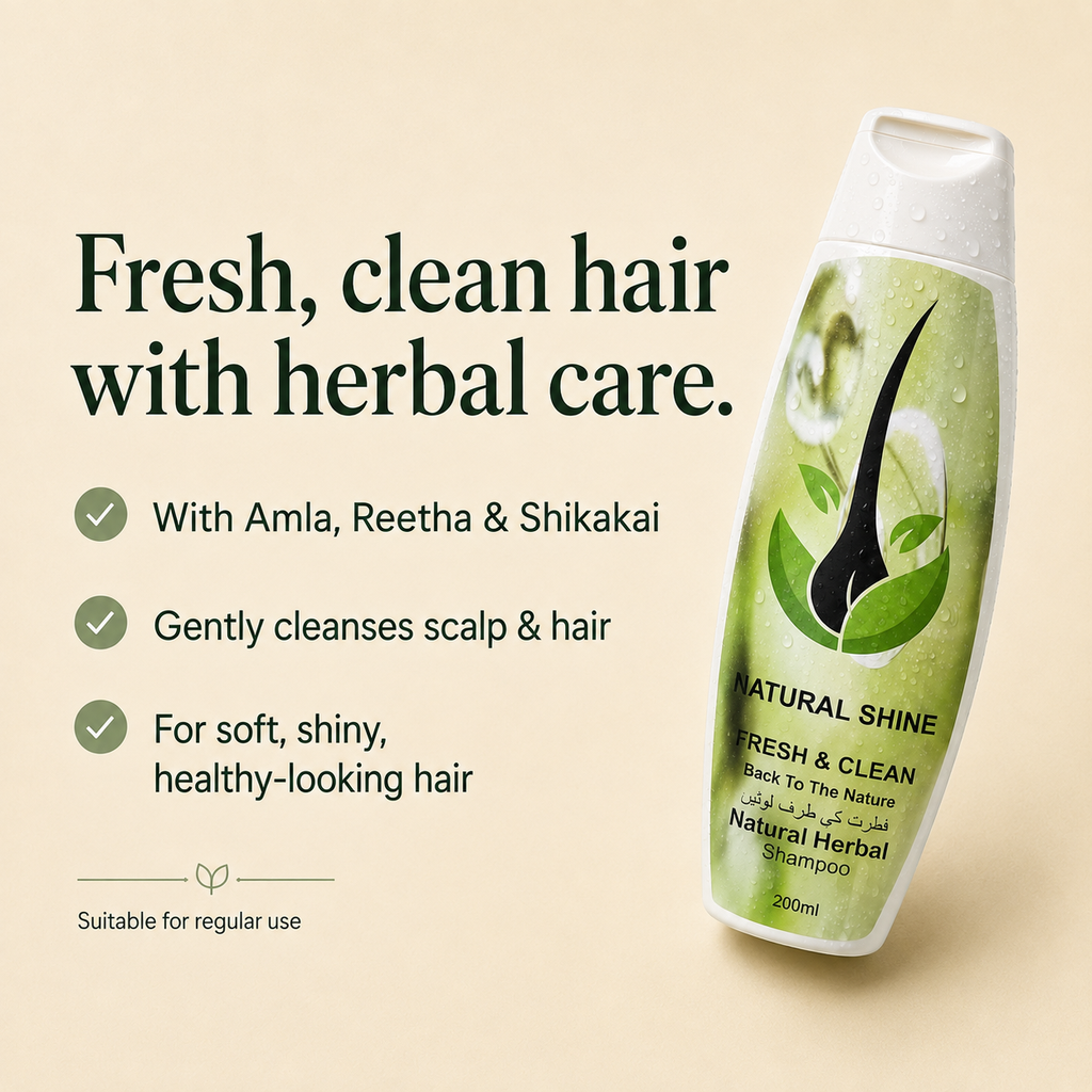 Natural Shine Fresh & Clean Herbal Shampoo